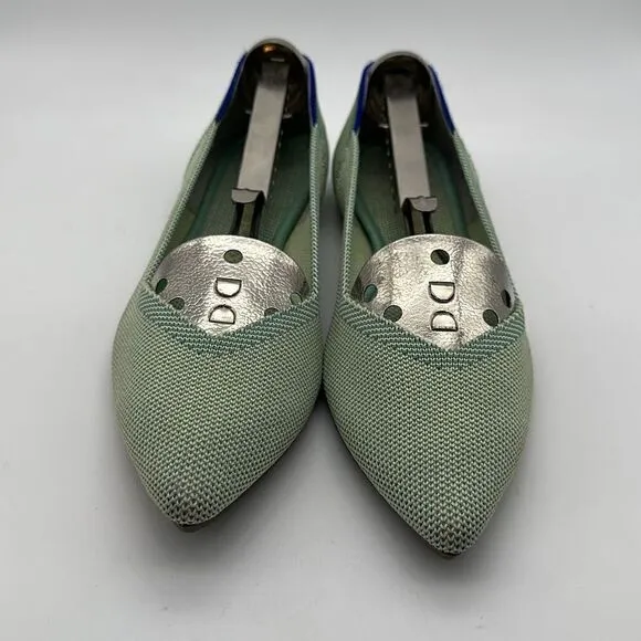 Rothy's The Point Limited Edition Mint Green Washable Comfort Flats Womens 7
