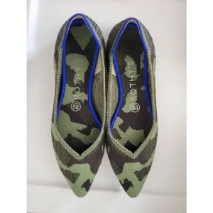 Rothy’s The Point Olive Camo Pointed Toe Flats W7.5