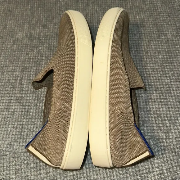 Rothy's The Slip On Sneaker Low Top Sneakers | Size 9 Tan&amp; Blue