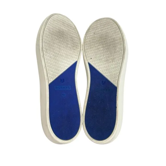 Rothy’s White Rainbow Sneakers Size 10.5 Slip On