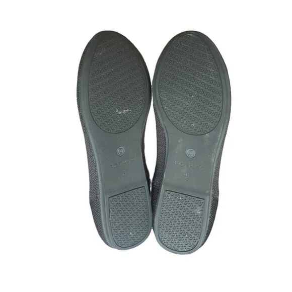 Rothy's womans size 6 black flats classic‎ comfort versatile closet staple