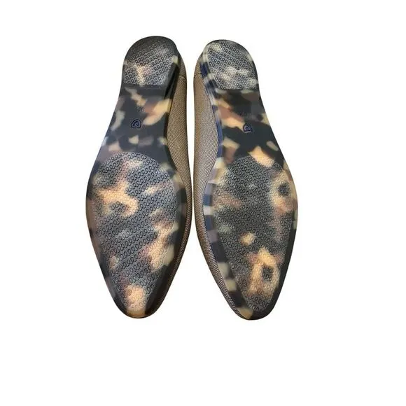Rothy's Women's Almond Demi Flat Slip-On Shoes Brown Size 9.5 Casual