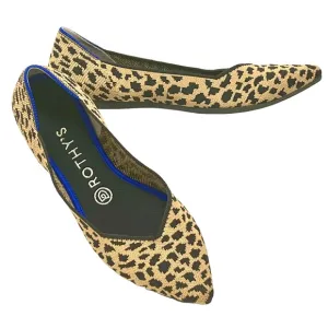 Rothy's women's Retired &quot;The Point&quot; Animal Print Flats size 8