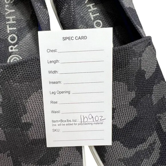 Rothy's Women's Slip-On Sneakers Grey Black Camo Size 7