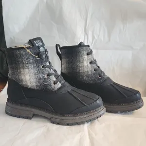 Roxy Alpine Collection &quot;Hail Ya&quot; Lace Up Waterproof Plaid Boots Size 11 NWT