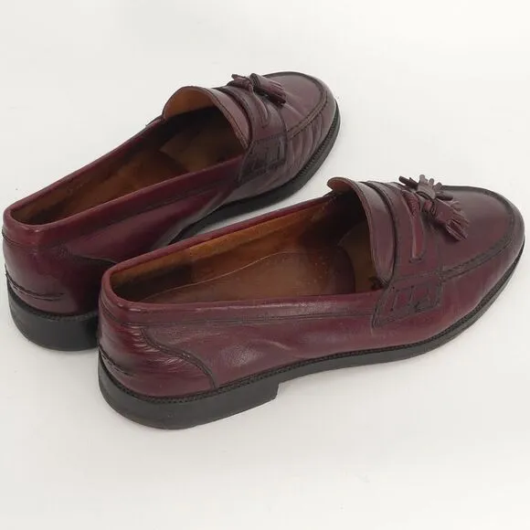 Russell and Bromley Tassel Loafers Brown Leather Made‎ in Italy Men's 42.5 9