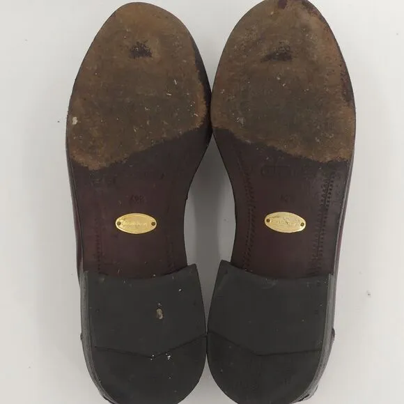 Russell and Bromley Tassel Loafers Brown Leather Made‎ in Italy Men's 42.5 9