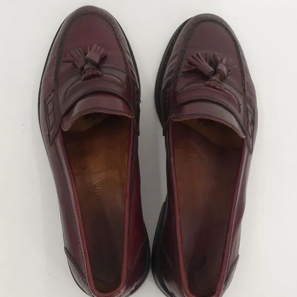 Russell and Bromley Tassel Loafers Brown Leather Made‎ in Italy Men's 42.5 9