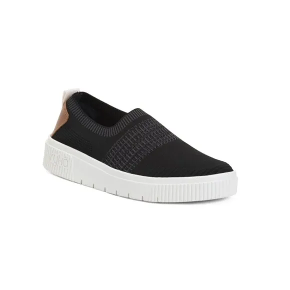 RYKA Black Vista Slip On Sneakers