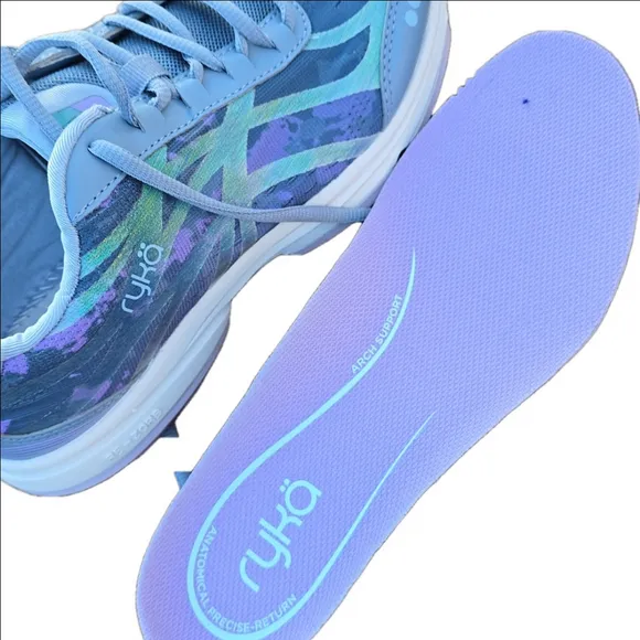 Ryka Blue Sneakers w/ Modern Design &amp; Mesh