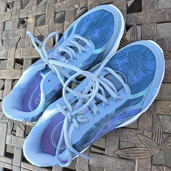 Ryka Blue Sneakers w/ Modern Design &amp; Mesh