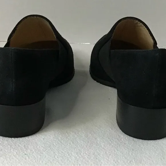 Sacha London Women’s Suede Loafers Size 6 Classic Casual Low Block Pumps Slip-on