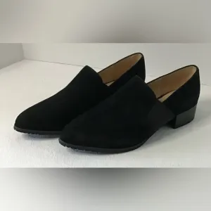 Sacha London Women’s Suede Loafers Size 6 Classic Casual Low Block Pumps Slip-on