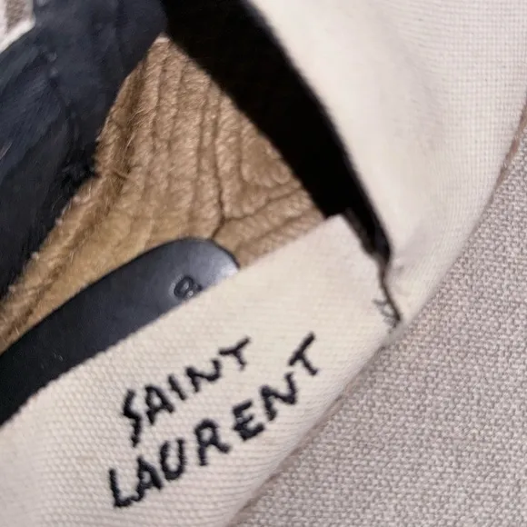 Saint Laurent Cream Espadrilles
