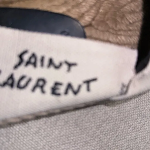 Saint Laurent Cream Espadrilles