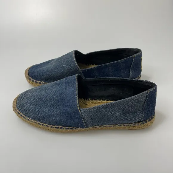 Saint Laurent Denim Espadrilles Womens EU 38.5/US 8.5 $525. Lightly Used.