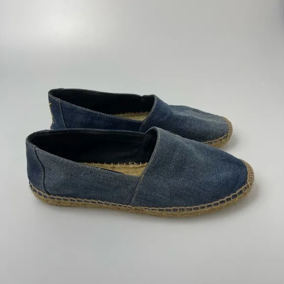 Saint Laurent Denim Espadrilles Womens EU 38.5/US 8.5 $525. Lightly Used.