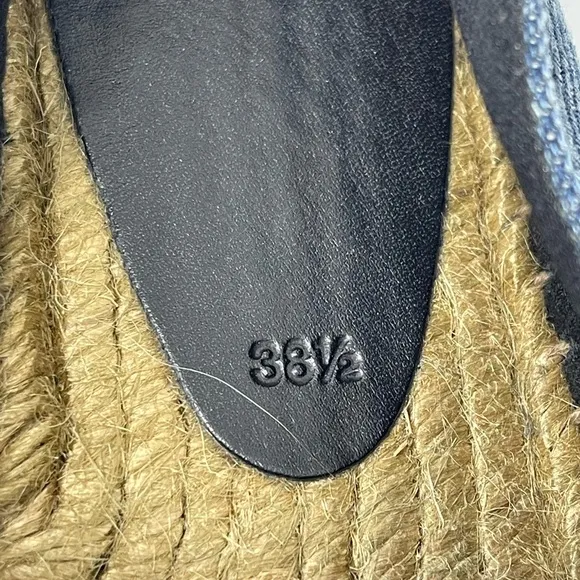 Saint Laurent Denim Espadrilles Womens EU 38.5/US 8.5 $525. Lightly Used.