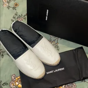 Saint Laurent White Espadrilles