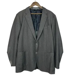 Saks Fifth Avenue Brown Slim Fit Two Button Wool Sport Coat Blazer Men's 44L