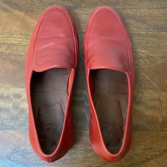 Saks Fifth Avenue Red Loafers