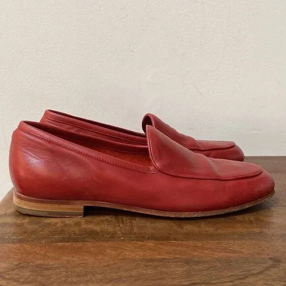 Saks Fifth Avenue Red Loafers