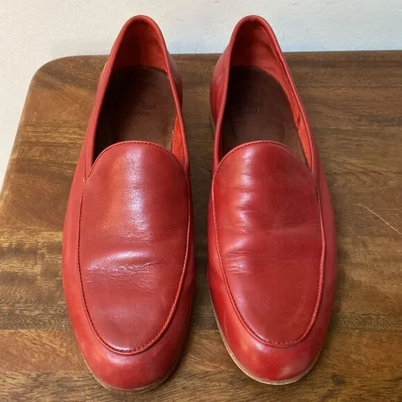 Saks Fifth Avenue Red Loafers