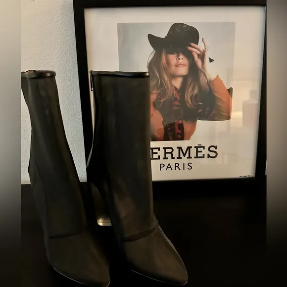 ✨SALE Yeezy Season 3 Mesh Ankle Boots Black Size 36.5 - US 6