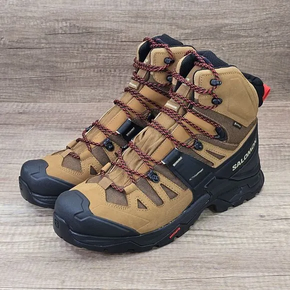 SALOMON Quest 4 GTX Men's Sz 11 Brown Black Waterproof Hiking Boots (471564) NEW