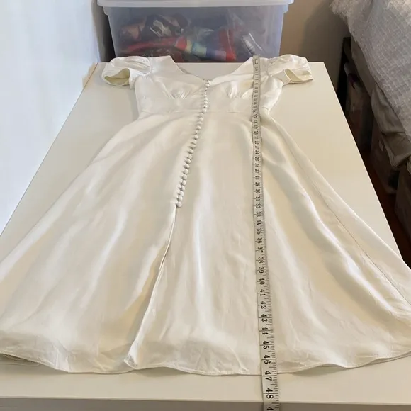 Saloni Margot Dress in Cream Size 4
