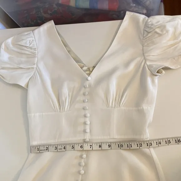 Saloni Margot Dress in Cream Size 4