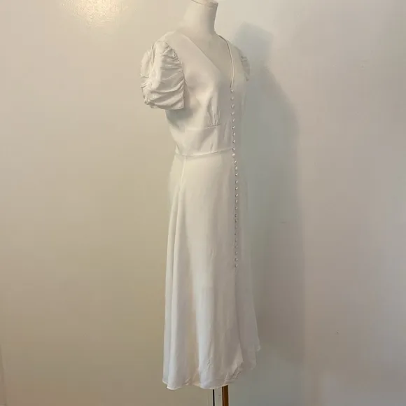 Saloni Margot Dress in Cream Size 4