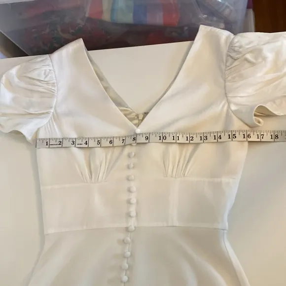Saloni Margot Dress in Cream Size 4