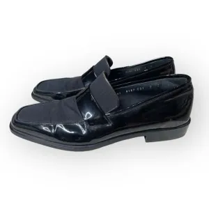 Salvatore Ferragamo Black Patent Leather Gene Loafers - With Dust Covers