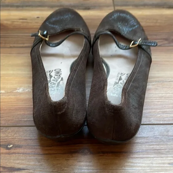 Salvatore Ferragamo Brown Flats Classic Loafers