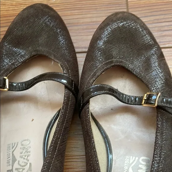 Salvatore Ferragamo Brown Flats Classic Loafers
