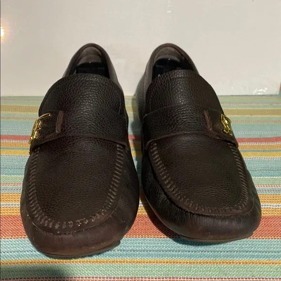 Salvatore Ferragamo Brown Loafers with Moccasin Design