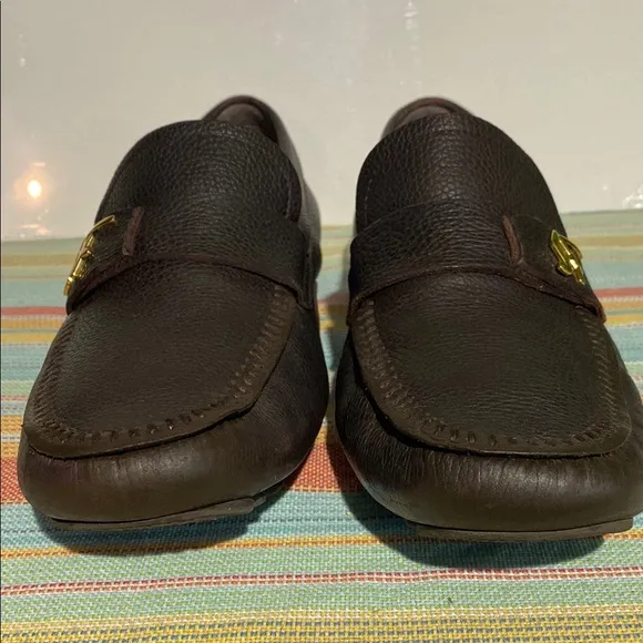 Salvatore Ferragamo Brown Loafers with Moccasin Design
