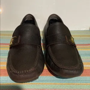 Salvatore Ferragamo Brown Loafers with Moccasin Design