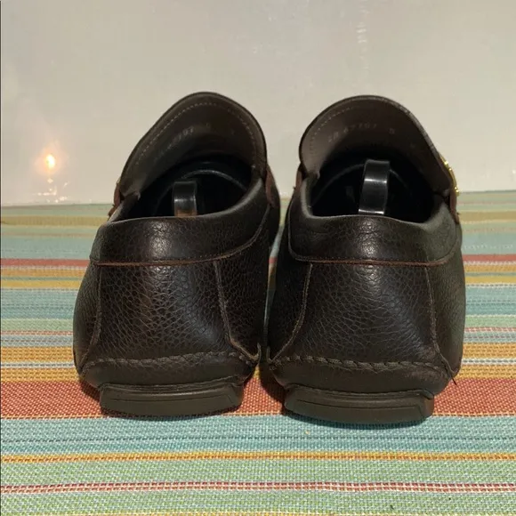 Salvatore Ferragamo Brown Loafers with Moccasin Design