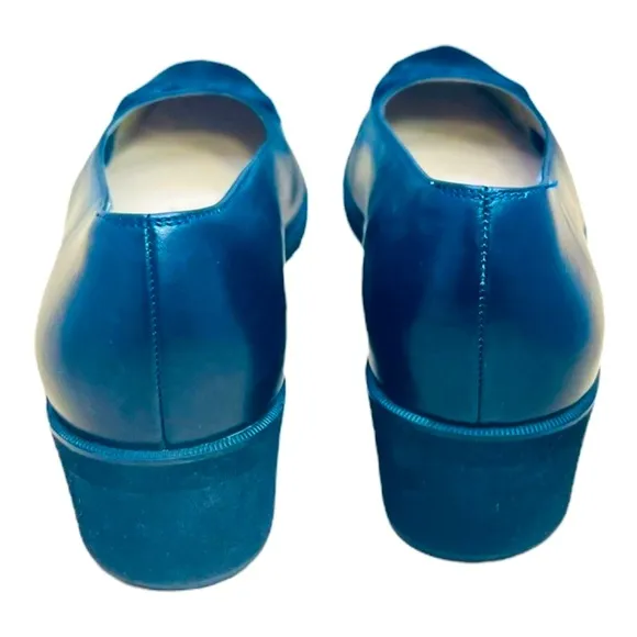 Salvatore Ferragamo Delicious Loafers Calf Leather Very Dark Black Blue 9.5AA