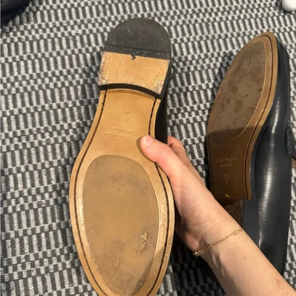 Salvatore Ferragamo Gancini Leather Loafers - Men’s Size 8.5