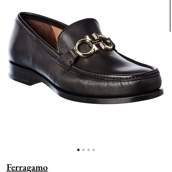 Salvatore Ferragamo Gancini Leather Loafers - Men’s Size 8.5