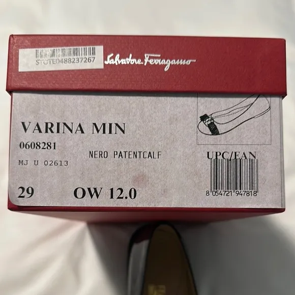 Salvatore Ferragamo Kids Black Flats