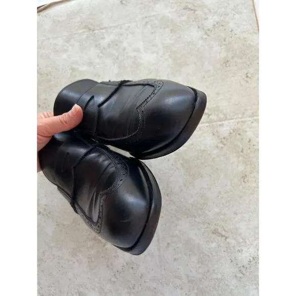 Salvatore Ferragamo Men's Black Leather Loafers Sz 8.5