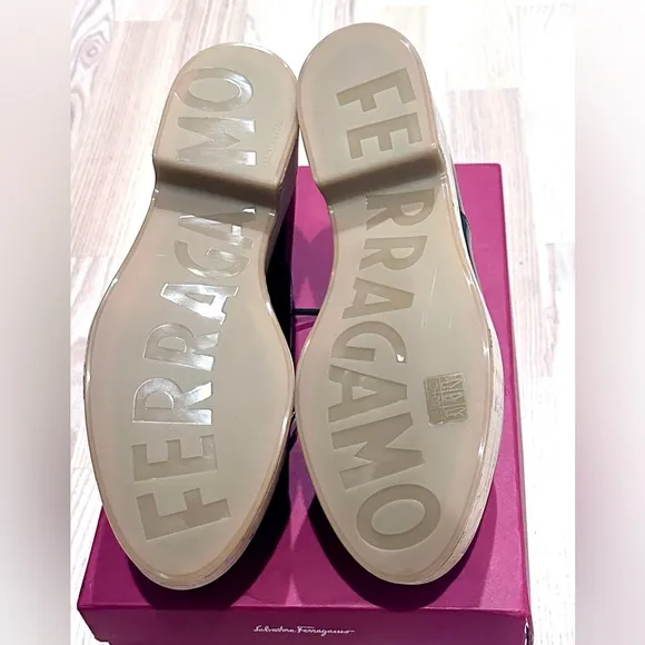 Salvatore Ferragamo Patent Platform Loafers
