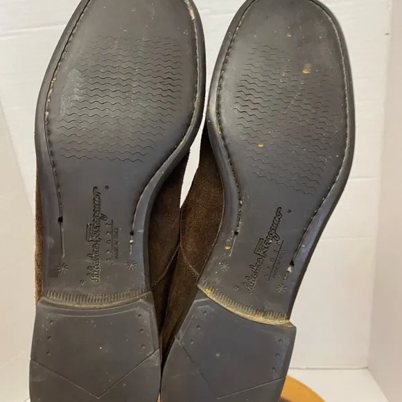 Salvatore Ferragamo Sport Leather Laced Loafers