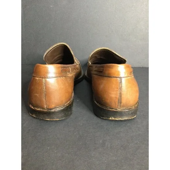 Salvatore Ferragamo Studio Italy Tassel Leather Loafers Slip On Men Size 7.5 D