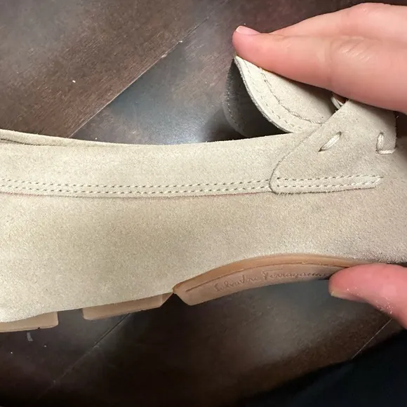 Salvatore Ferragamo Tan Suede Loafers