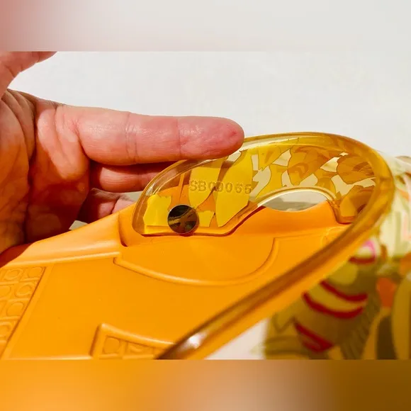 Salvatore Ferragamo - U.S. Size 8.5 - Orange Mules